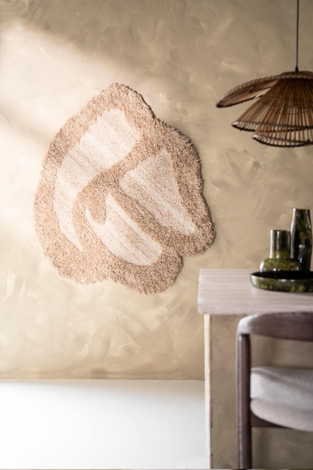 Beige Wool Wall Decor | By-Boo Kaaba | Oroa.com