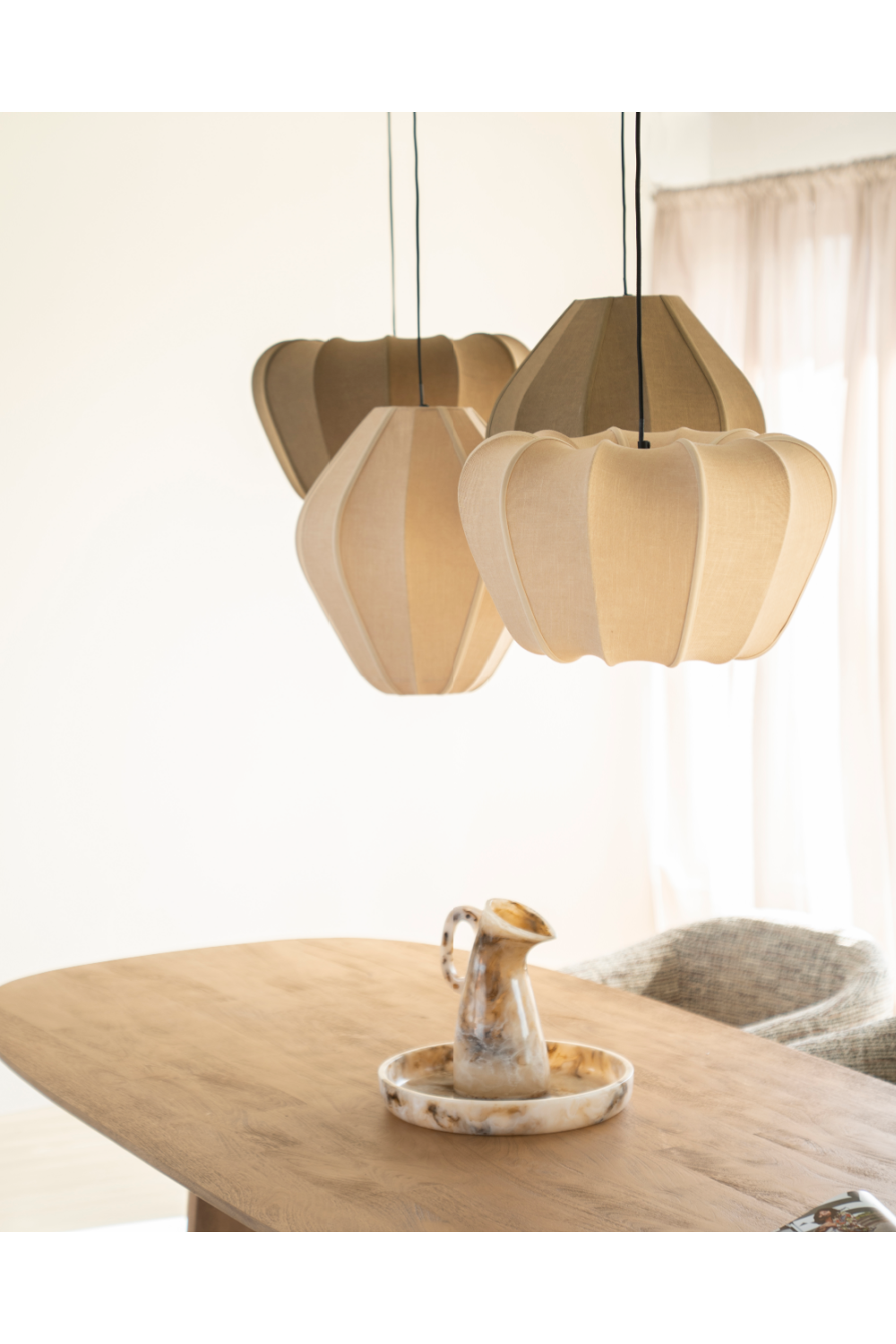 Modern furniture - Lobed Fabric Pendant Lamp - www.oroa.com | Oroa.com
