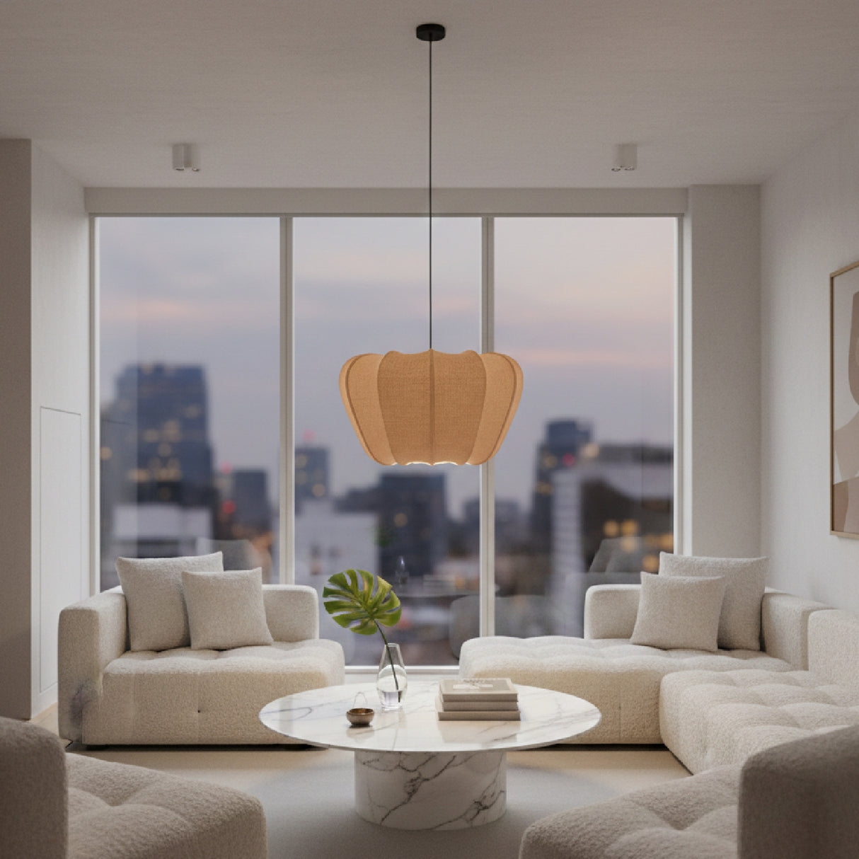 Modern furniture - Lobed Fabric Pendant Lamp - www.oroa.com | Oroa.com