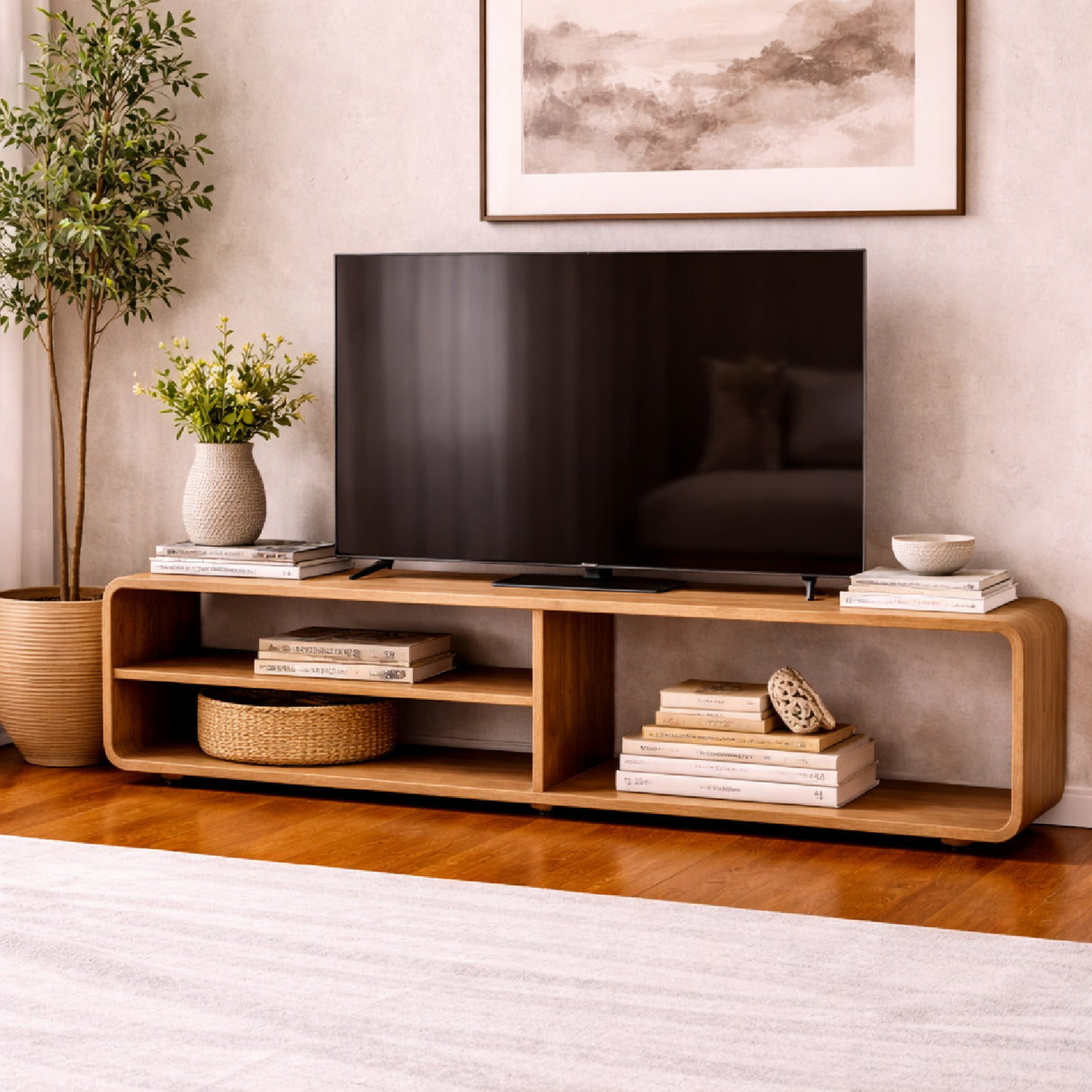 Coated Mango Wood TV Cabinet | Oroa.com