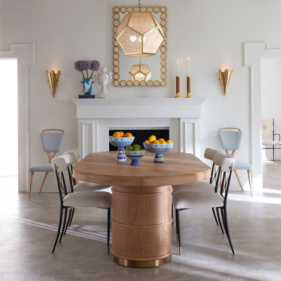 Hand-Painted Stoneware Pedestal Bowl M | Jonathan Adler Chroma | Oroa.com