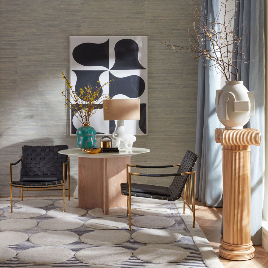 Hand-Coiled Reeds Pedestal | Oroa.com