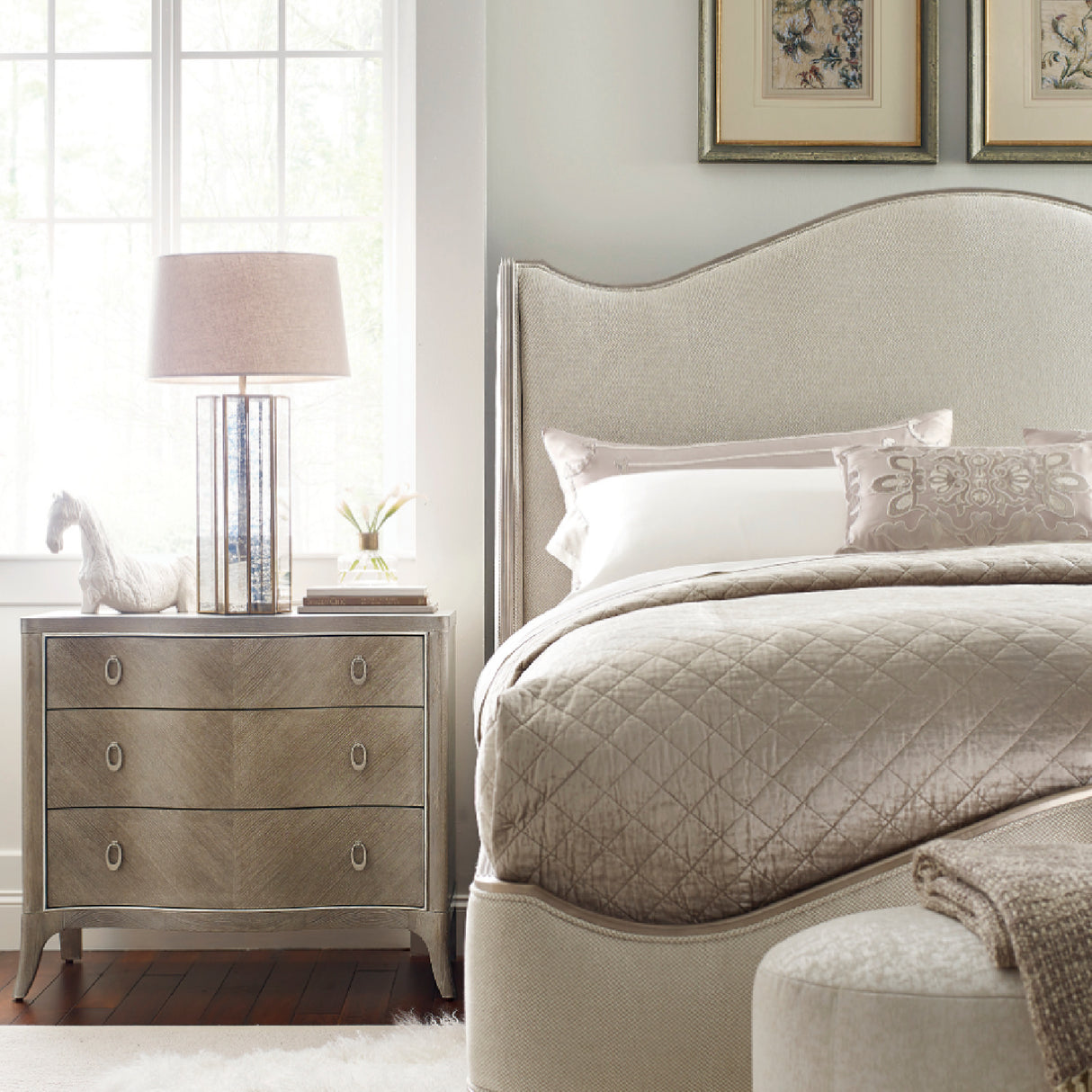 Chevron Ash Nightstand | Oroa.com