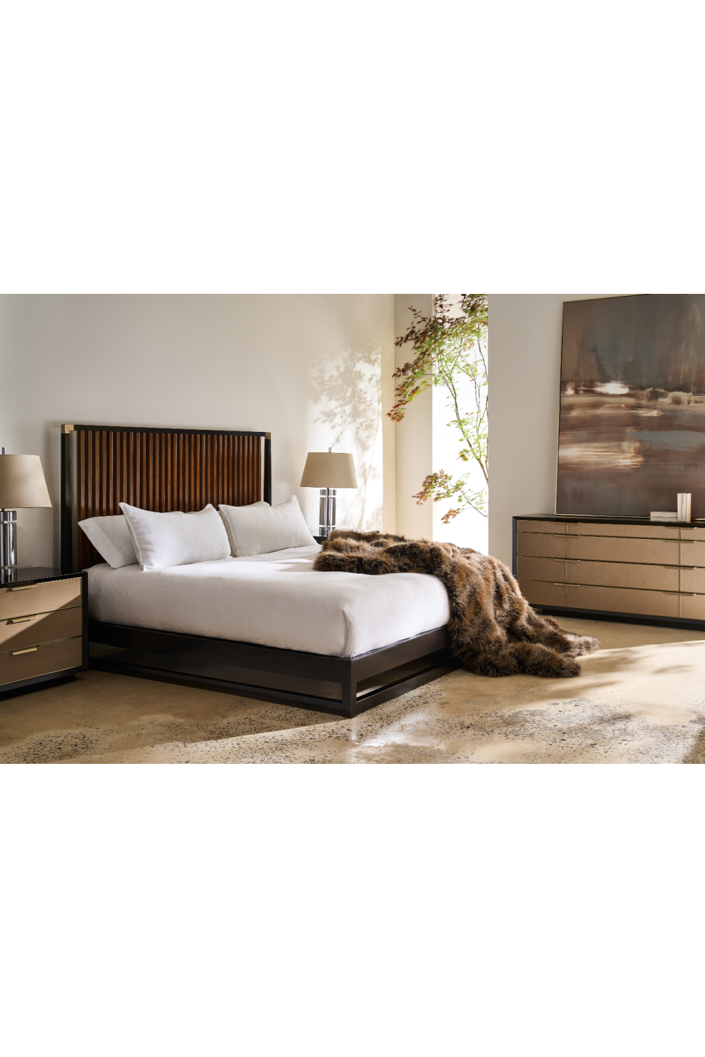 Textured Vinyl Dresser | Caracole All Wrapped Up | Oroatrade.com