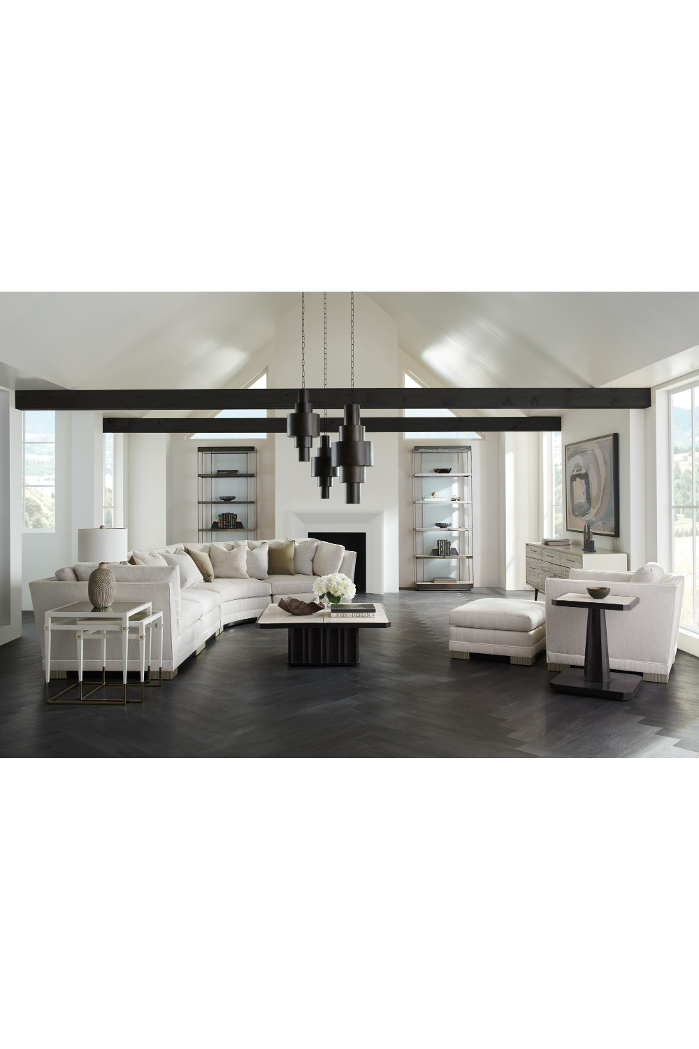 Spalted Maple Veneer Sideboard | Caracole Highs And Lows | Oroa.com