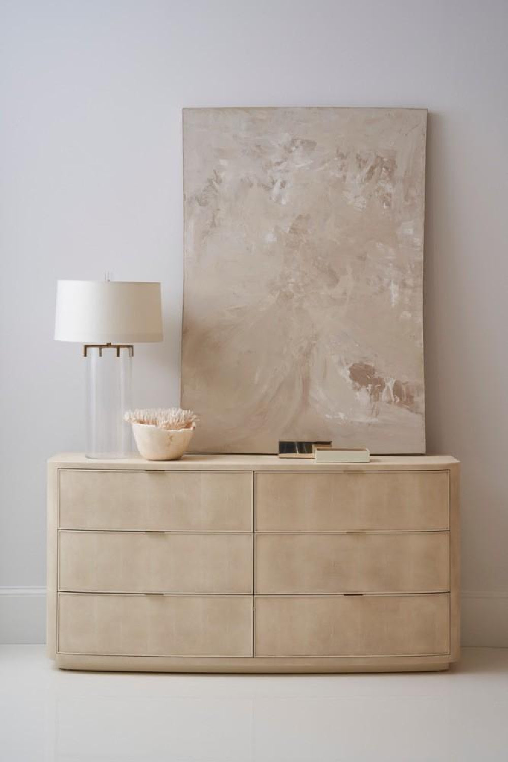 Cream Shagreen Dresser | Caracole Simply Perfect | Oroa.com