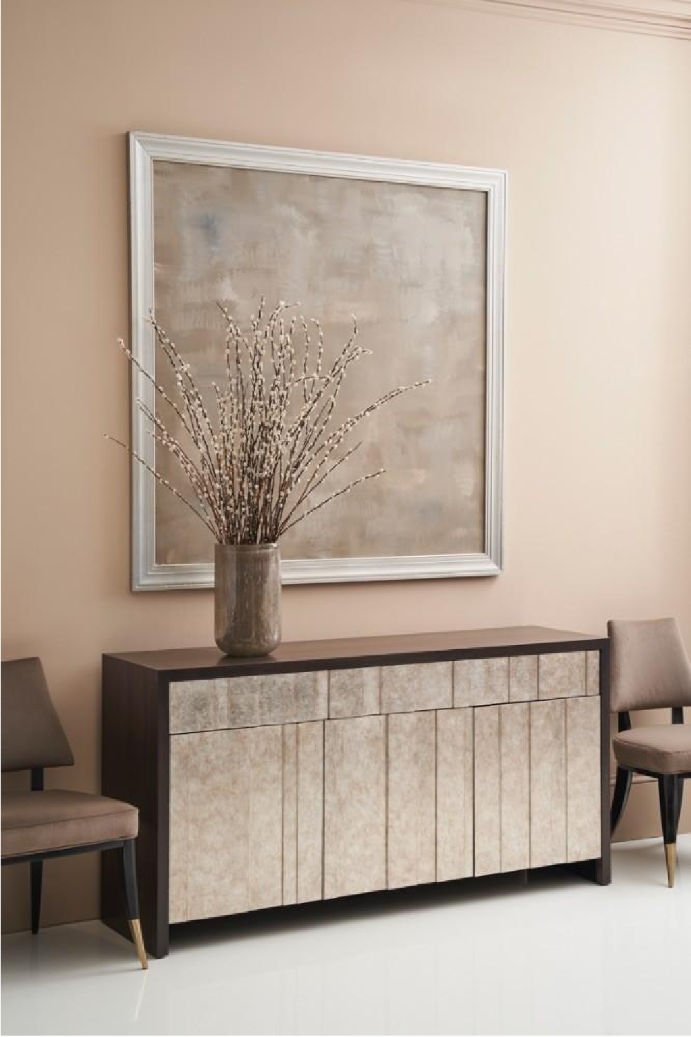 Silver Leaf Sideboard | Caracole Golden Hour | Oroa.com