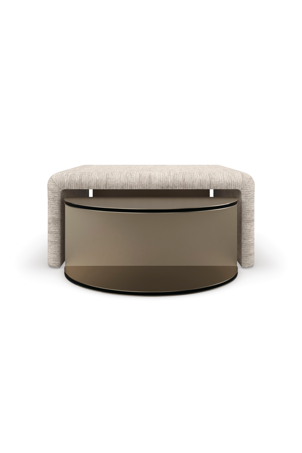 Gold Semi-Circle Cocktail Table | Caracole All Together | Oroa.com