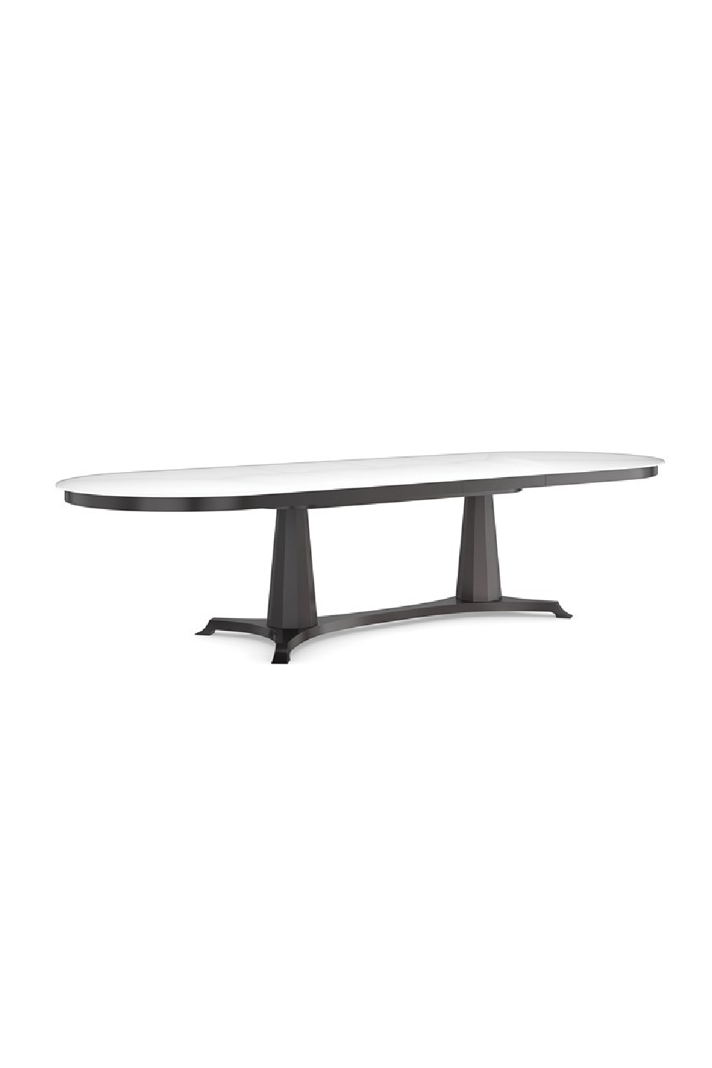 Oval Tempered Glass Dining Table | Caracole Bordeaux | Oroa.com