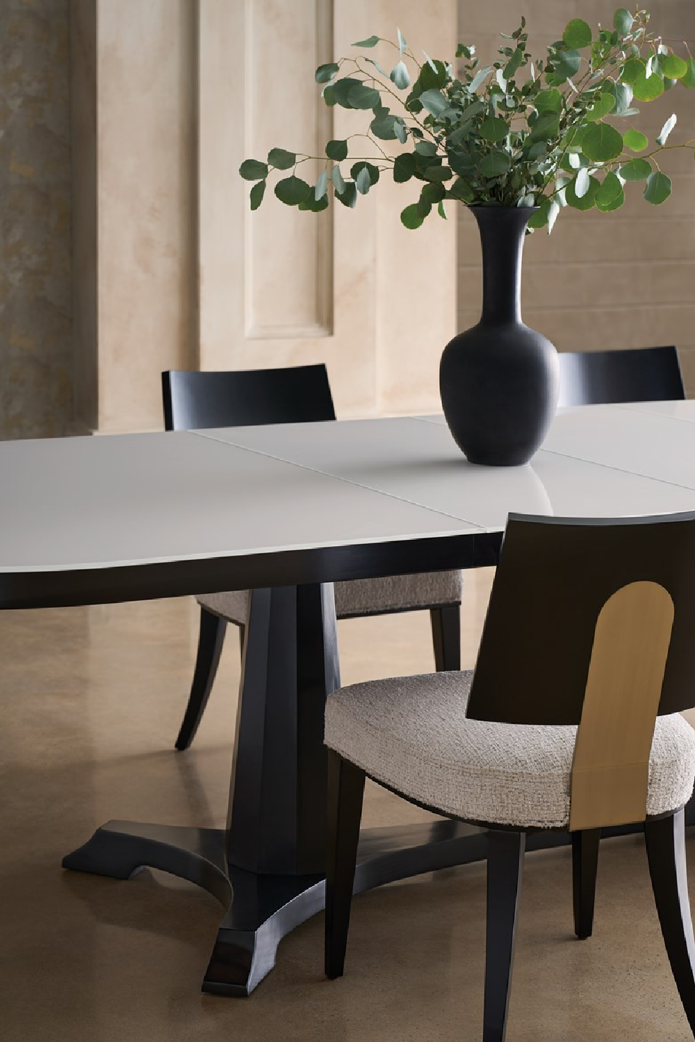 Oval Tempered Glass Dining Table | Caracole Bordeaux | Oroa.com