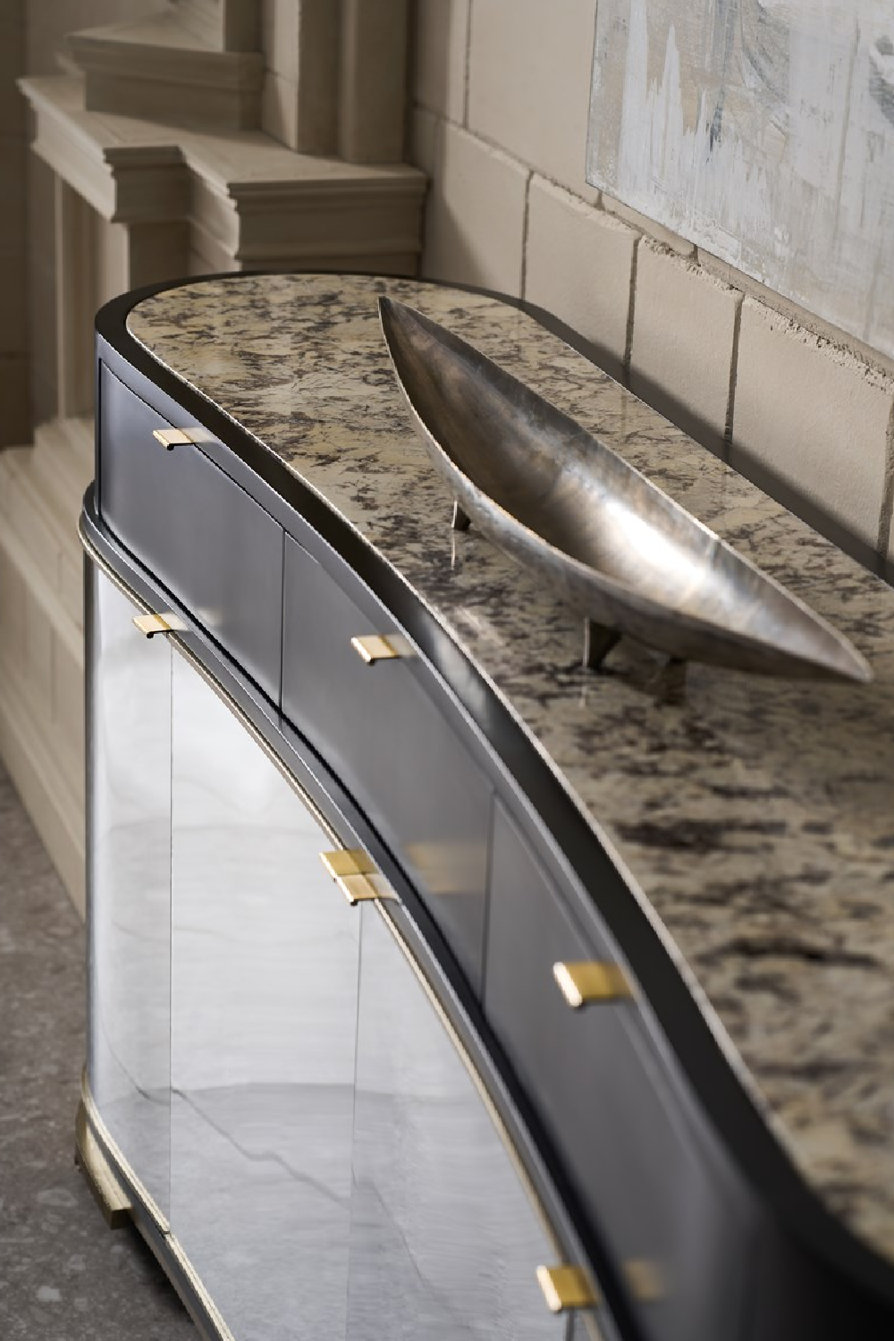 Silver 4-Door Sideboard | Caracole Glace | Oroa.com