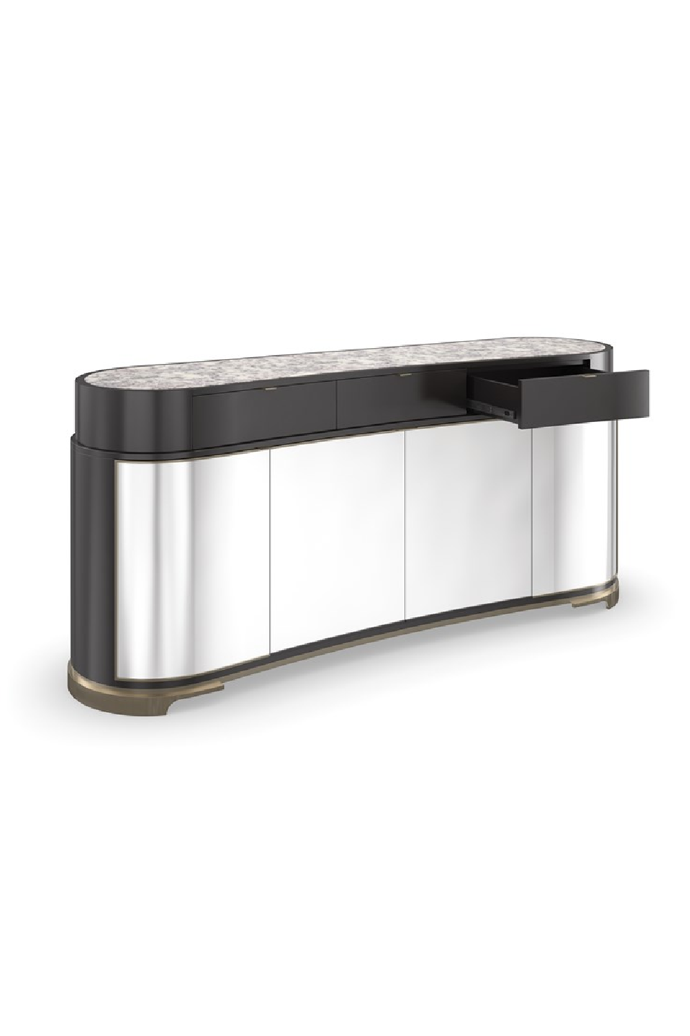 Silver 4-Door Sideboard | Caracole Glace | Oroa.com
