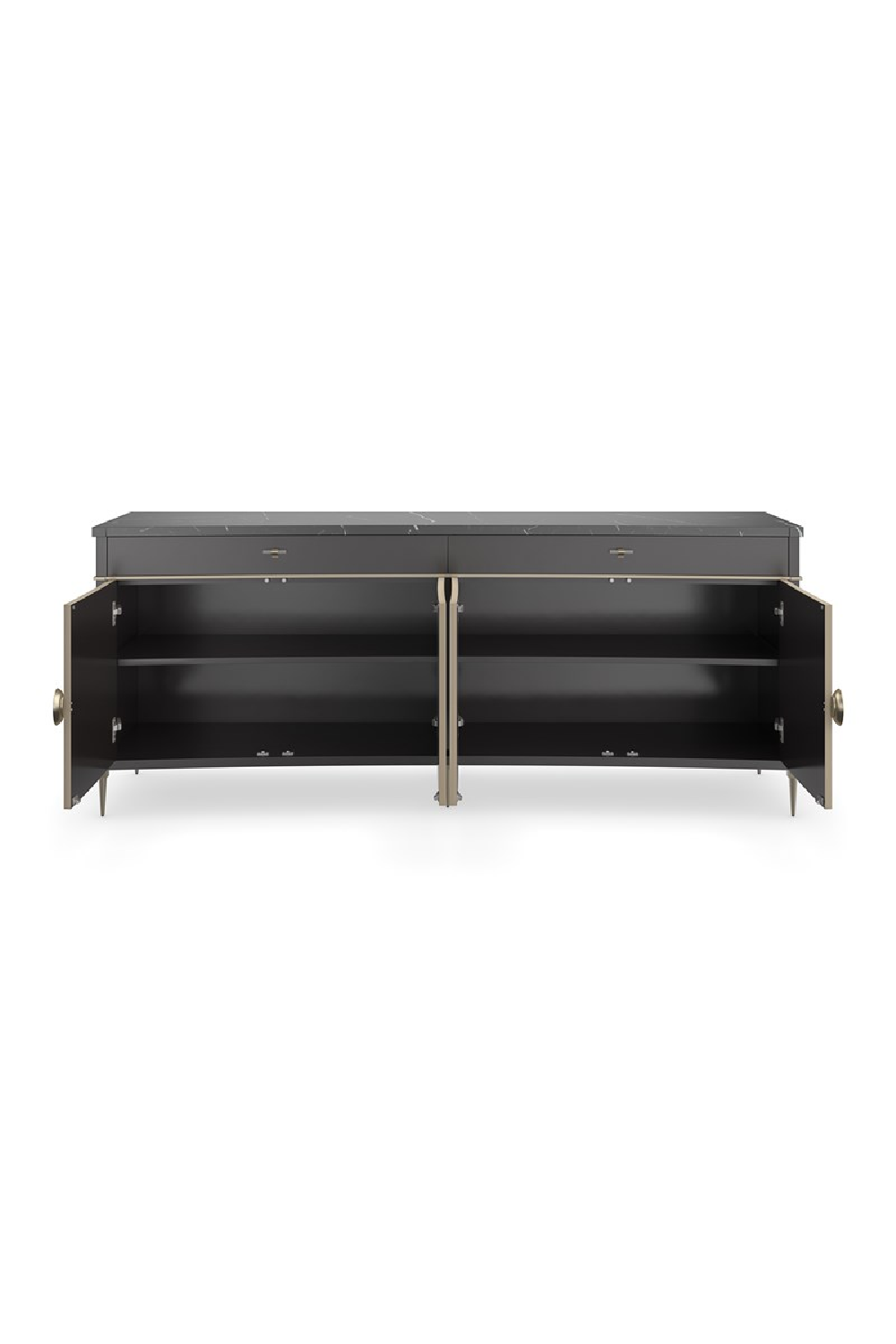 Black Marble Top Sideboard | Oroa.com