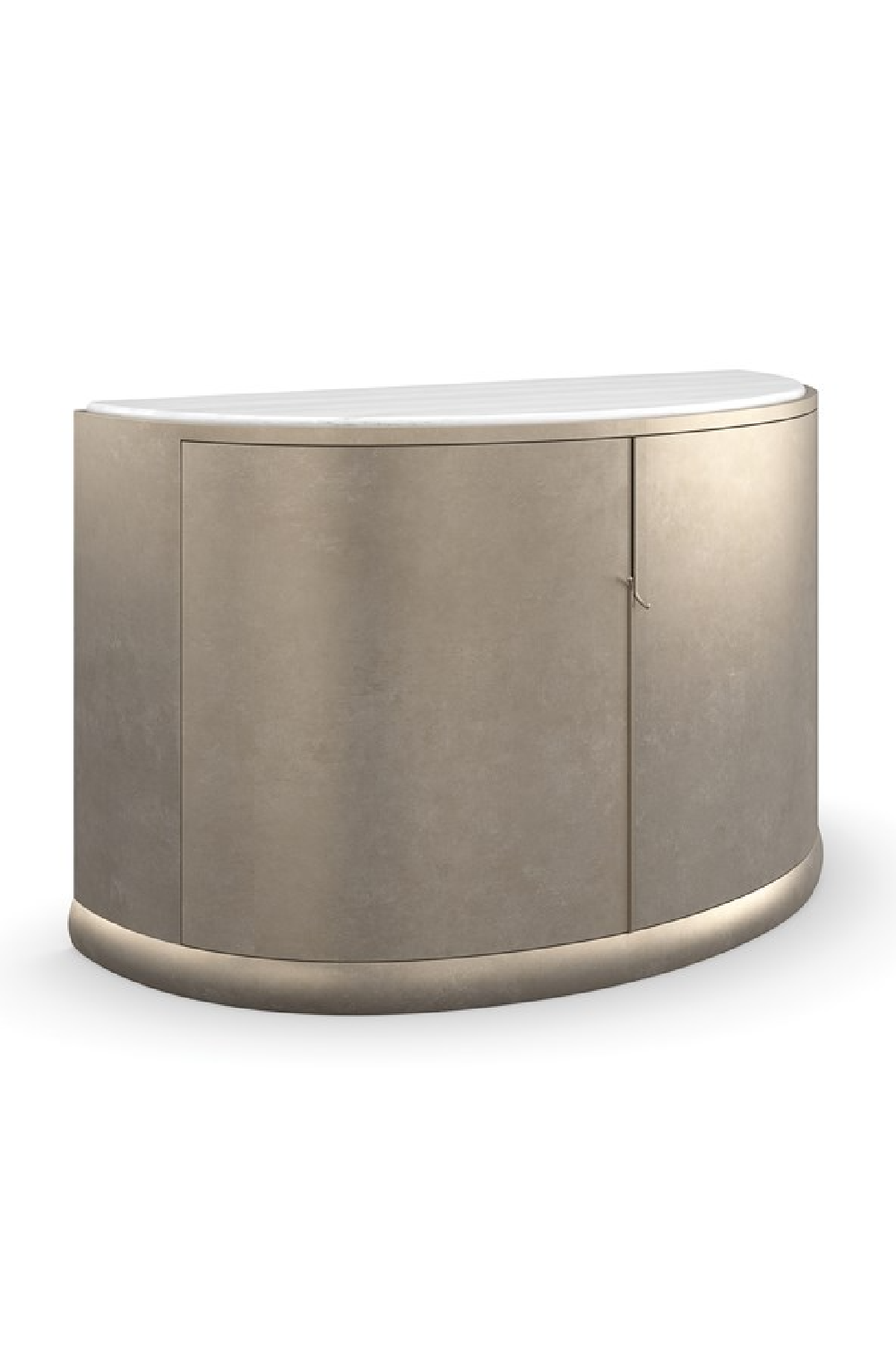 Gold Curved 2-Door Sideboard | Oroa.com