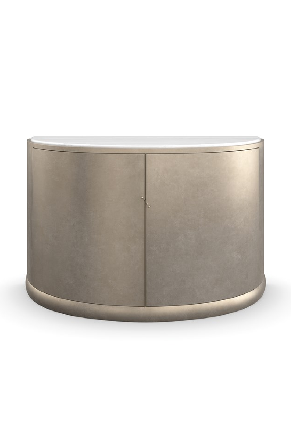Gold Curved 2-Door Sideboard | Oroa.com