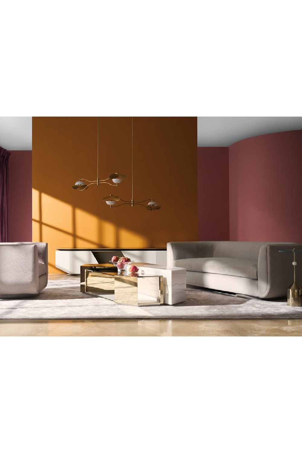 Clear Glass Pedestal Side Table | Caracole Alpha | Oroa.com