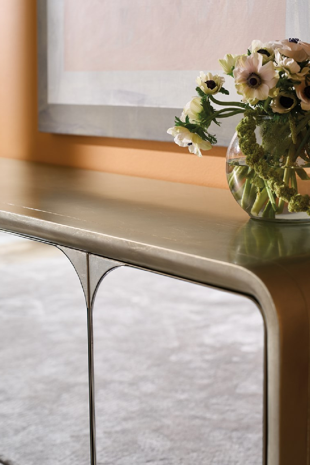 Mirrored 4-Door Media Unit | Caracole Aero | Oroa.com