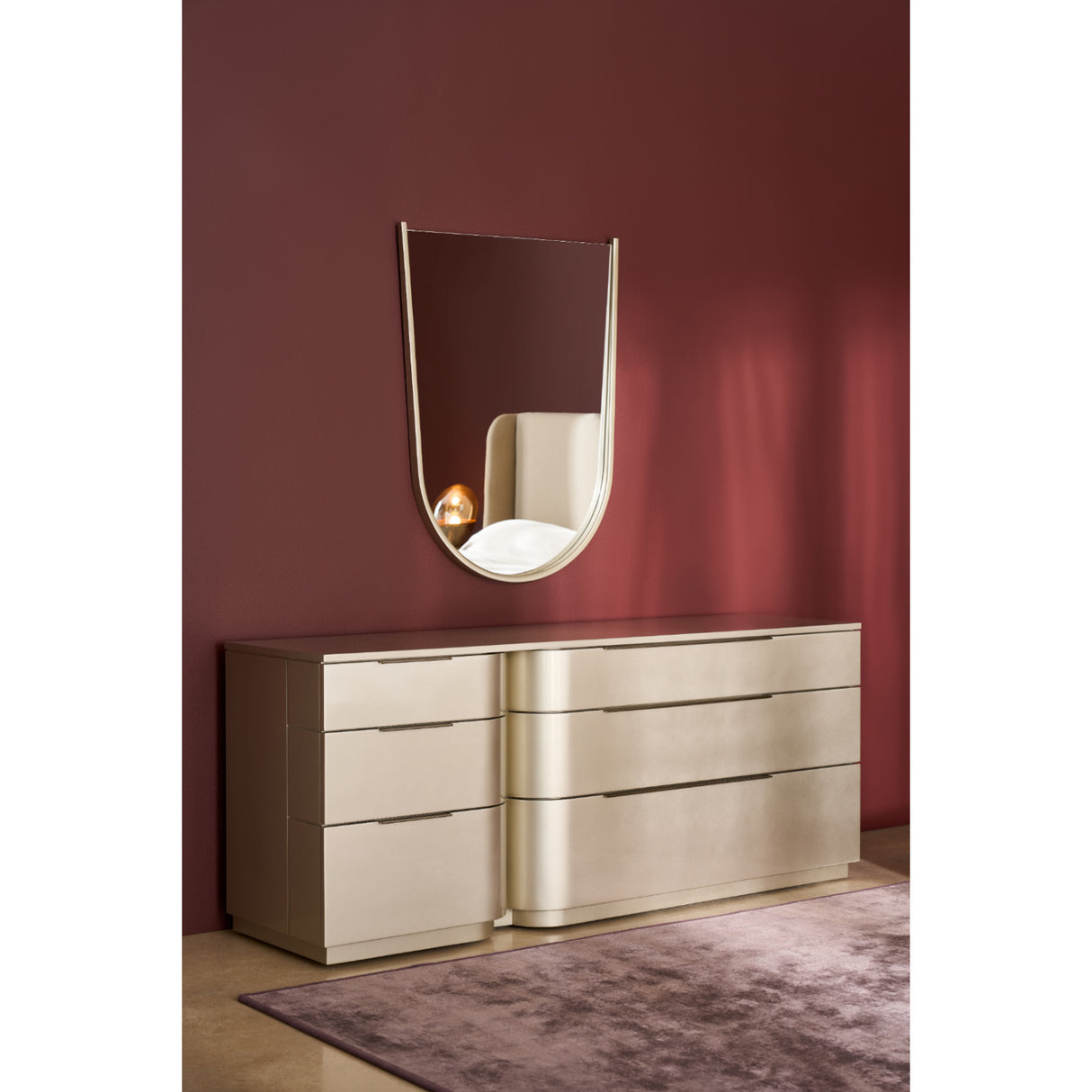 Silver Arched Mirror | Oroa.com