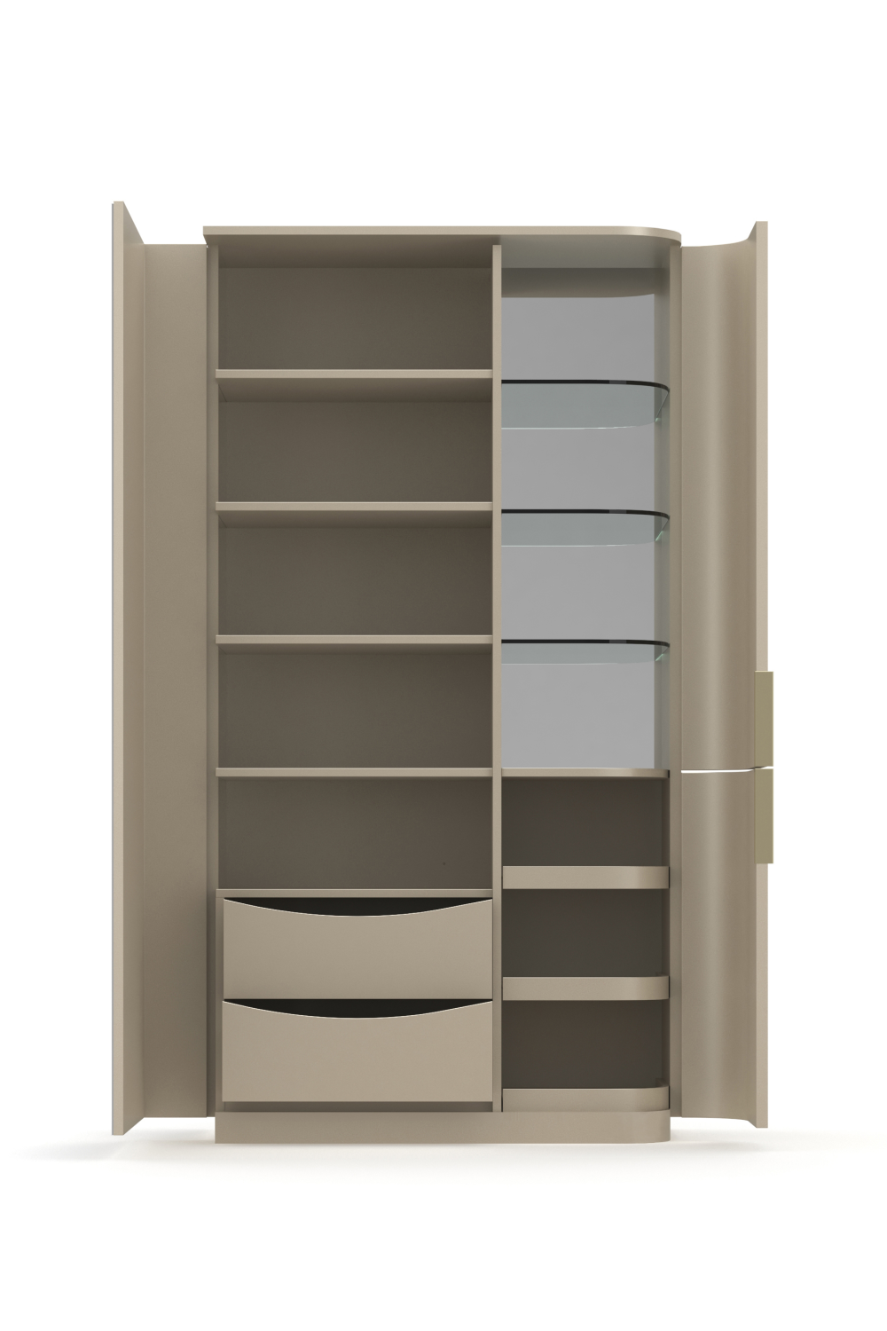 Silver Gloss Cabinet | Caracole Oblique | Oroa.com