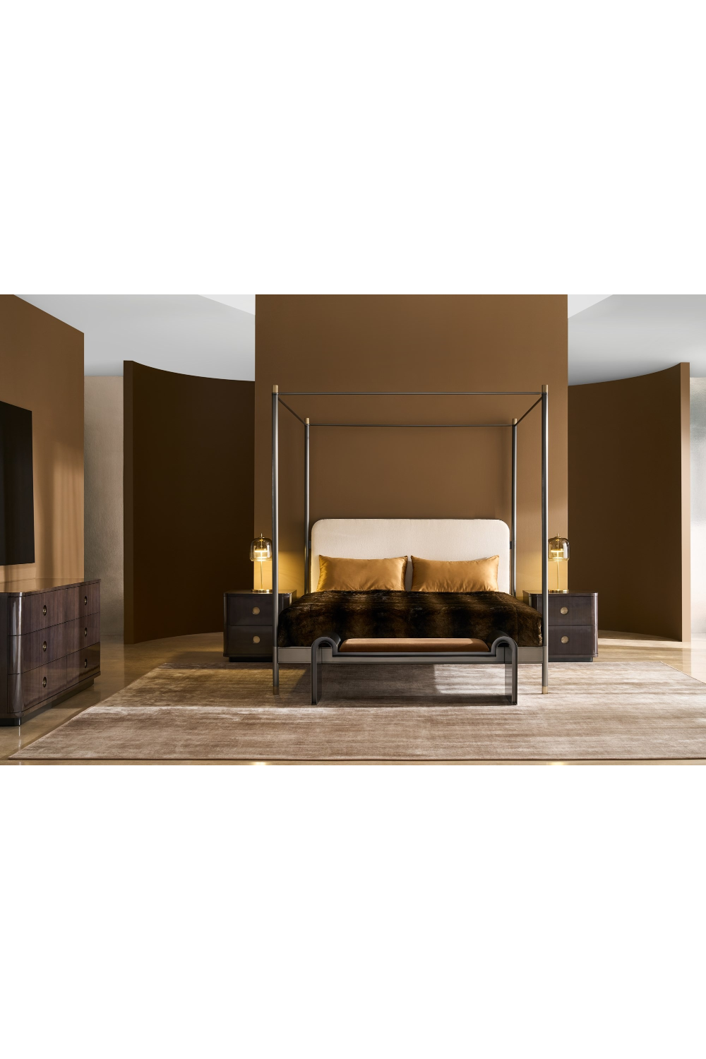 Brown Wooden Nightstand | Caracole Bachelor | Oroa.com