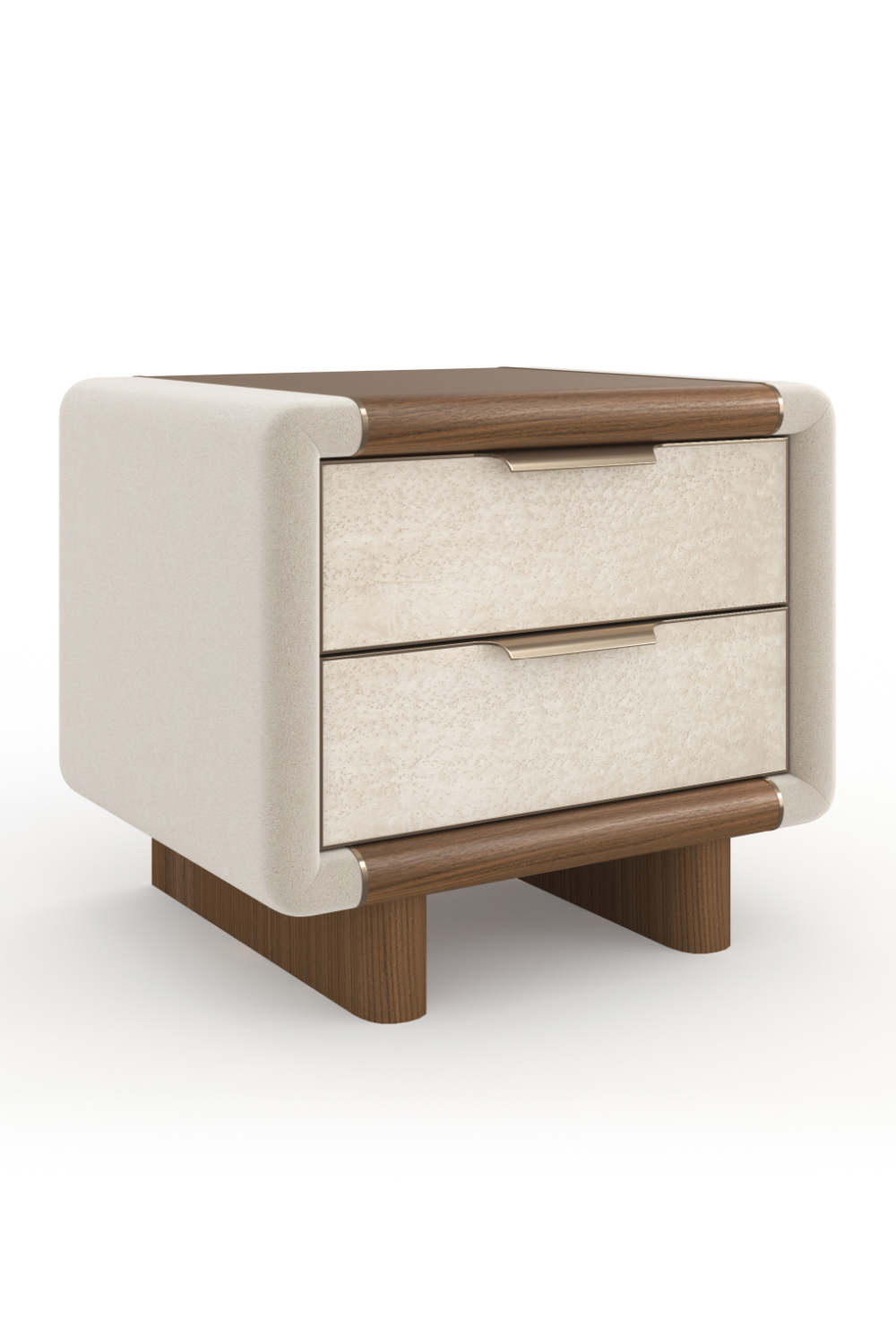 Suede Panel Nightstand | Caracole Botero | Oroa.com