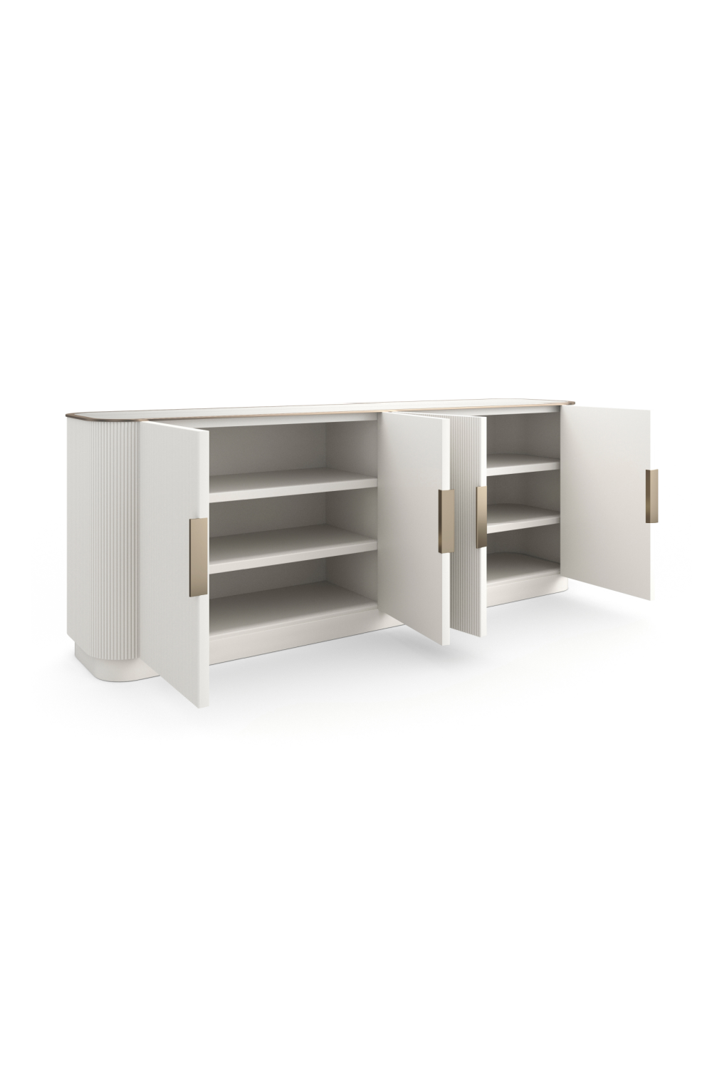 Fluted 4-Door Sideboard | Caracole Love | Oroa.com