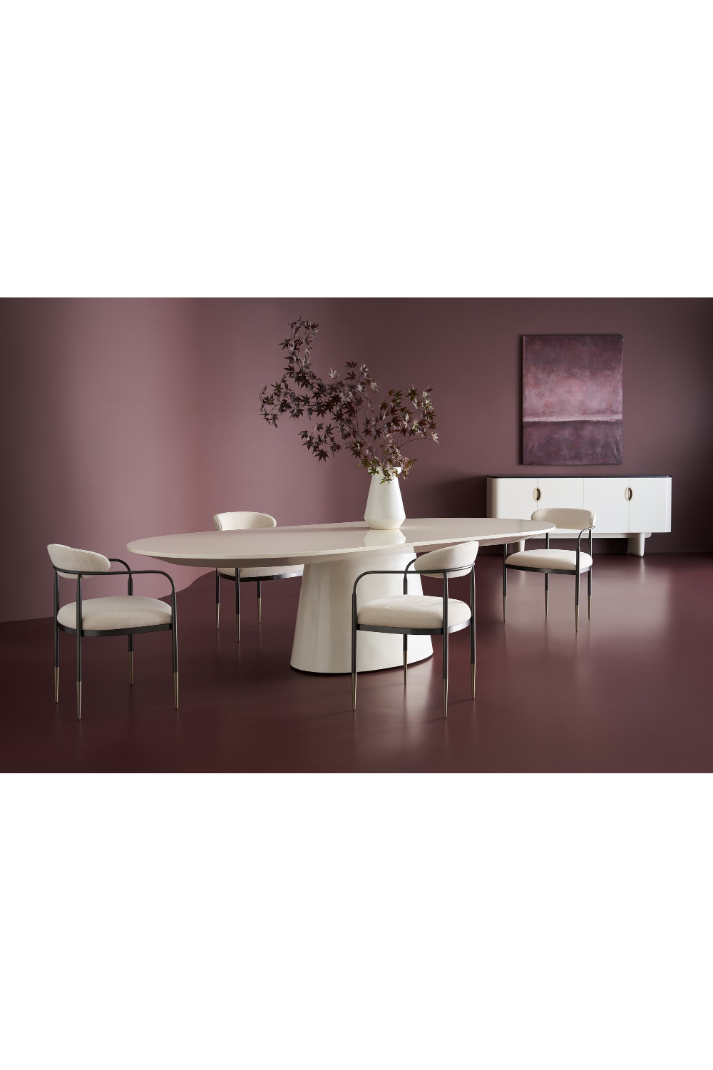 Bronze Framed Dining Armchair | Caracole Epoch | Oroa.com