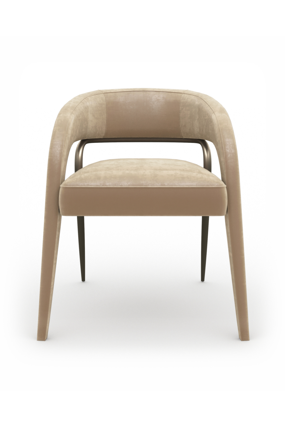 Open-Back Velvet Dining Chair | Caracole Gazelle | Oroa.com