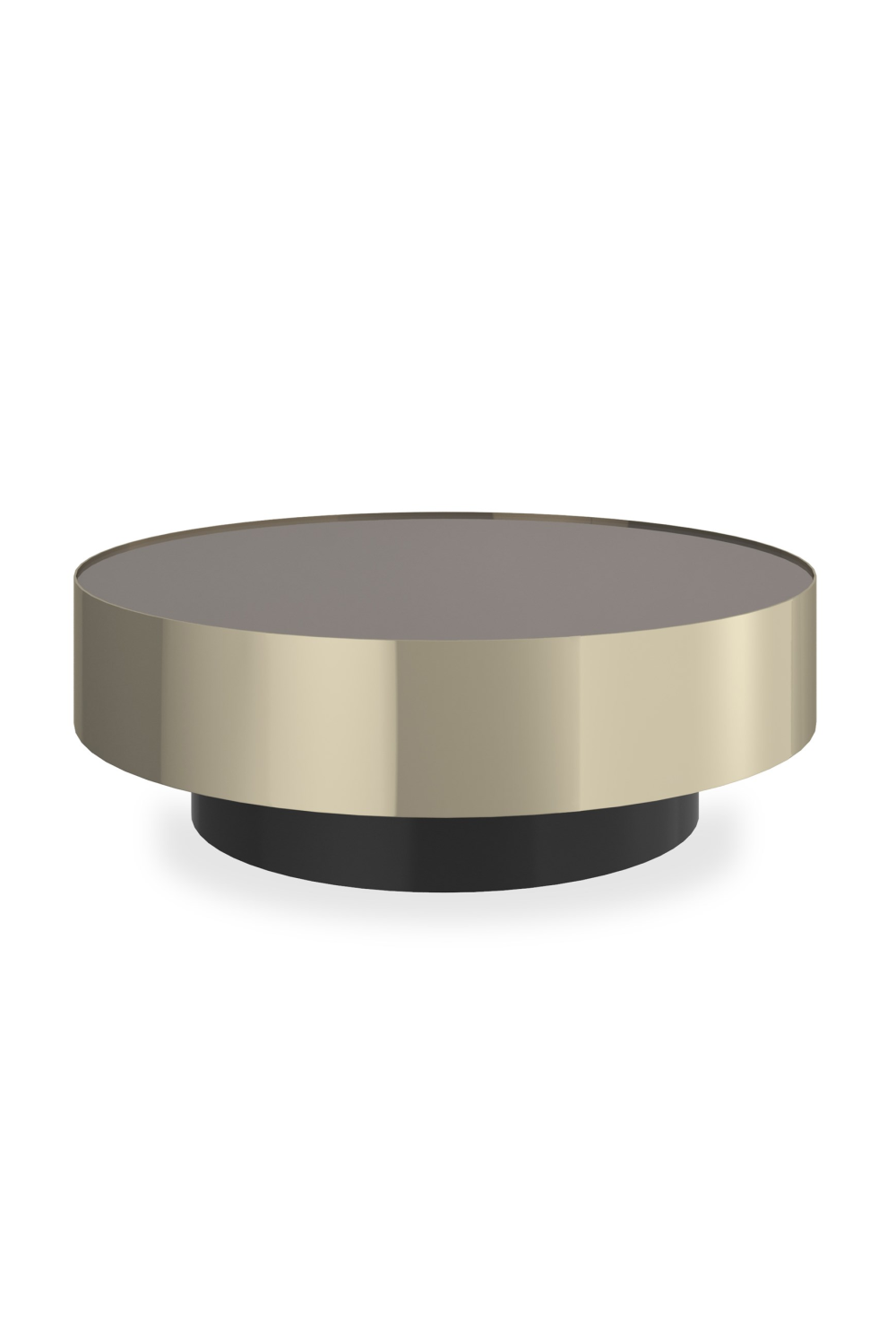Round Bronze Mirror Coffee Table | Caracole Radius | Oroa.com