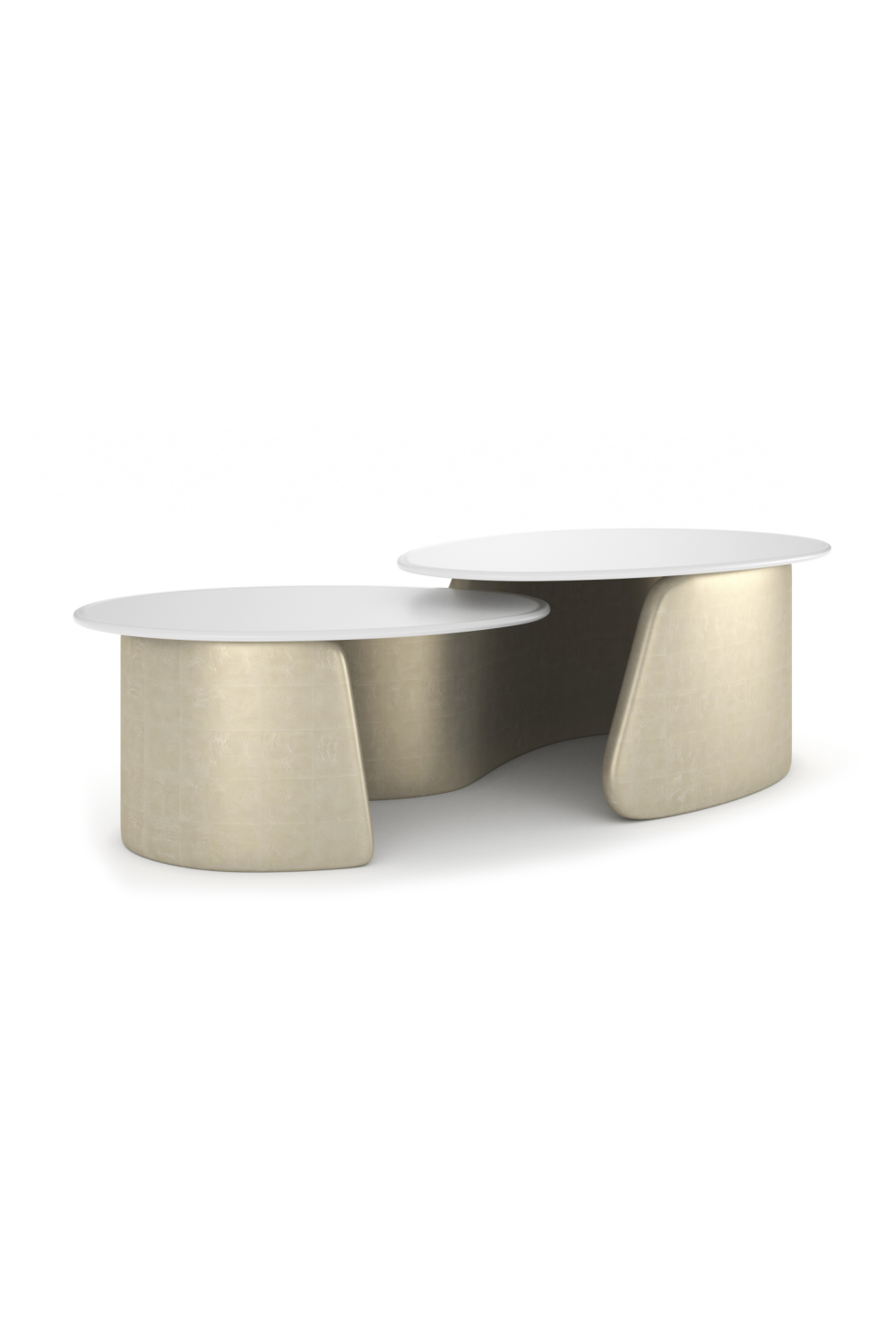 Frosted Glass Tops Cocktail Table | Caracole Bauble | Oroa.com