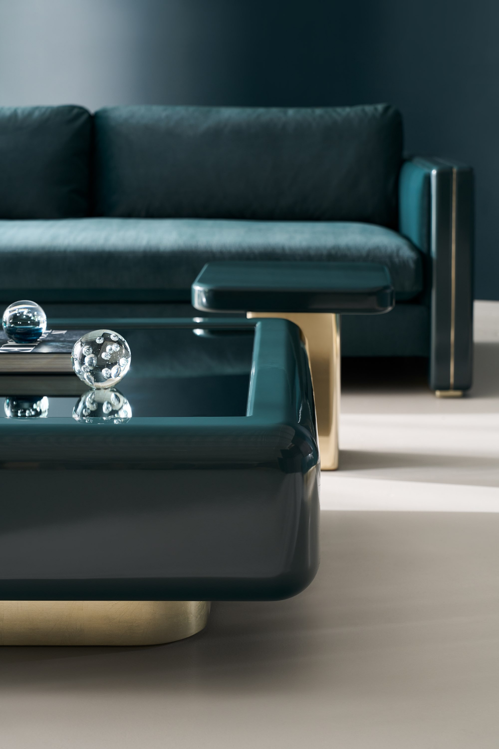 Green Square Coffee Table | Caracole Gelee