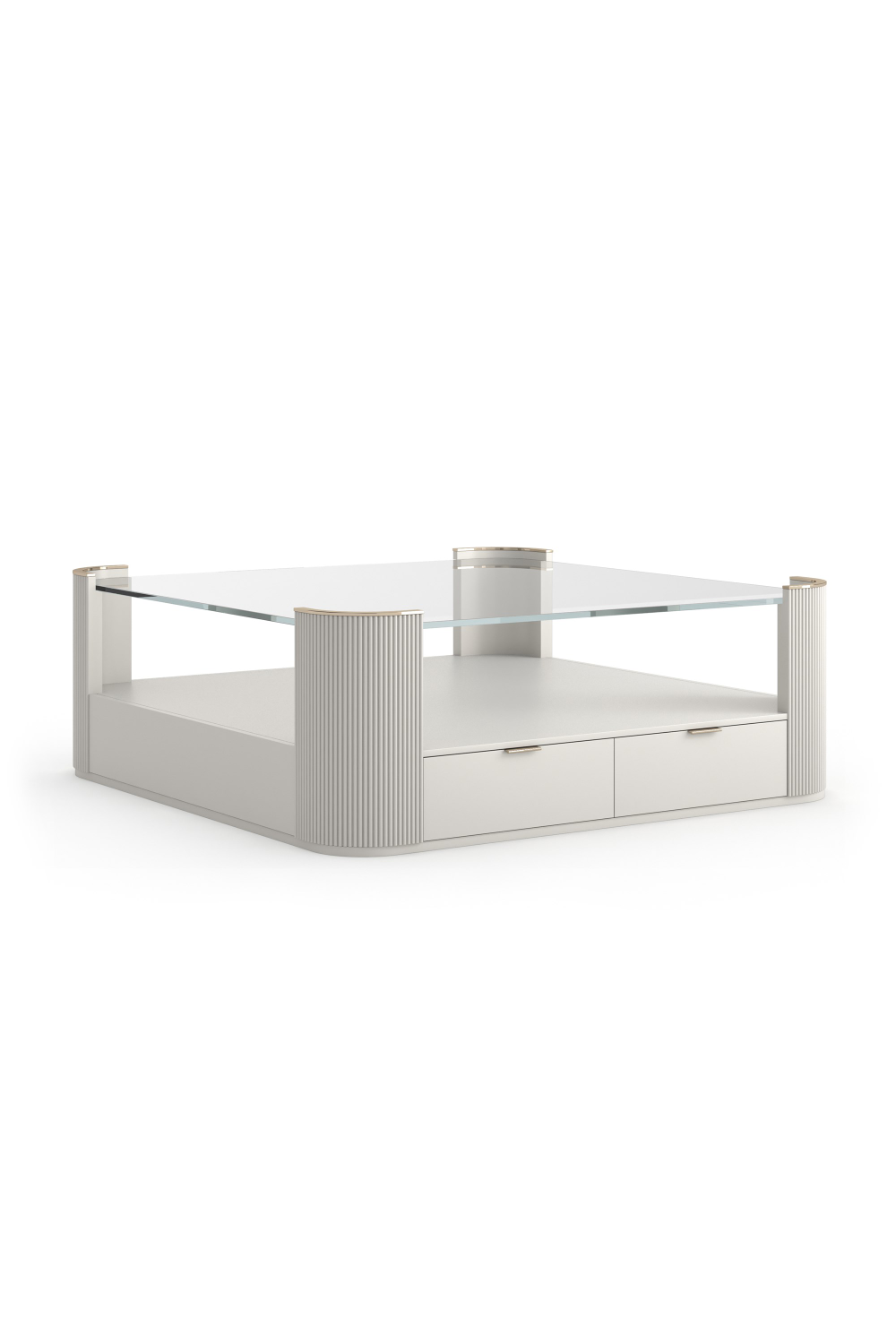 Glass Top Square Coffee Table | Caracole Love | Oroa.com