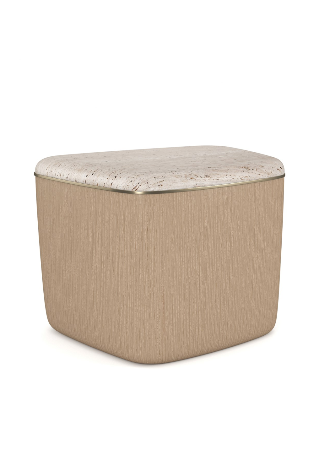 Ivory Bouclé Coffee Table | Caracole Serir | Oroa.com
