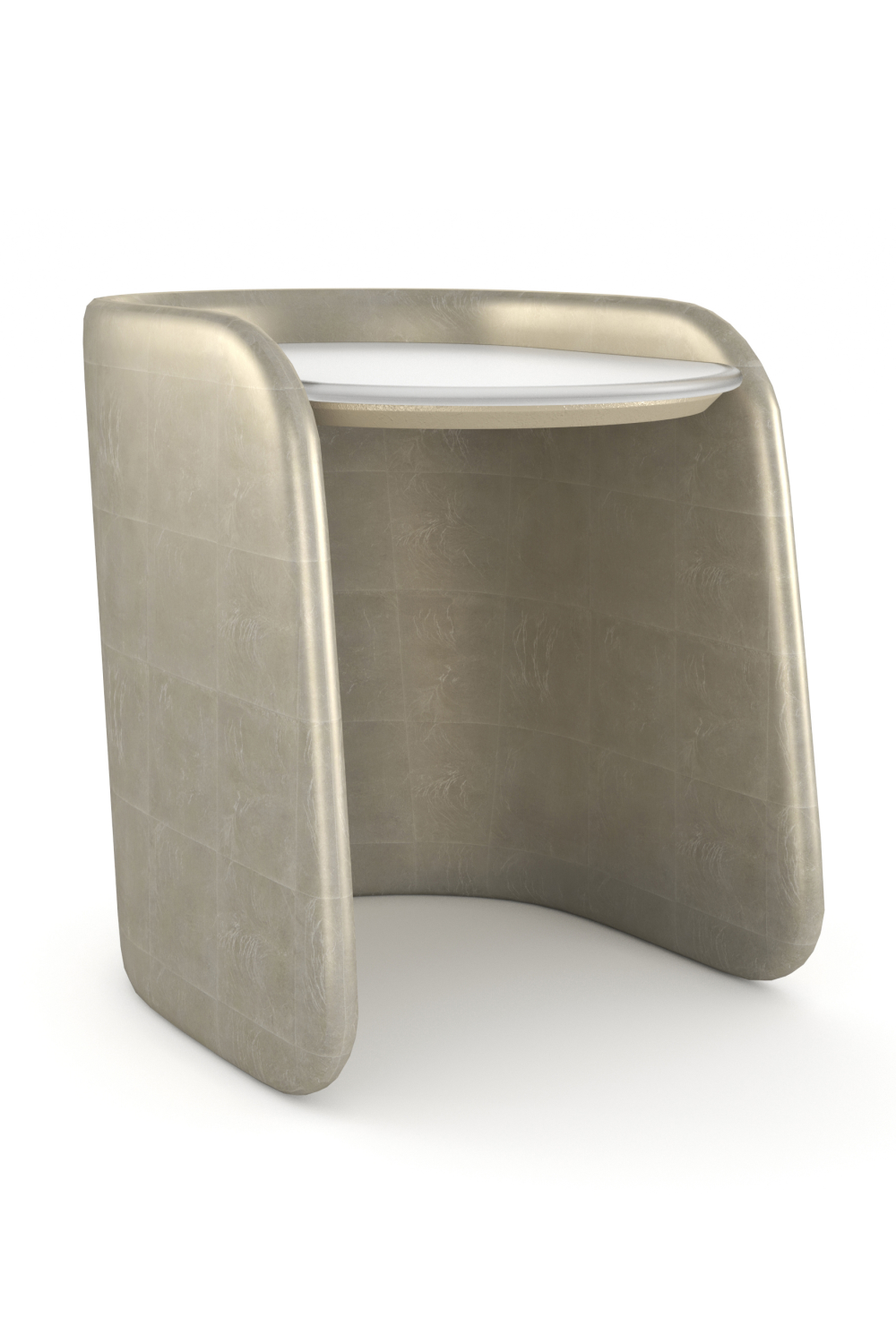 Frosted Glass Side Table | Caracole Bauble | Oroa.com