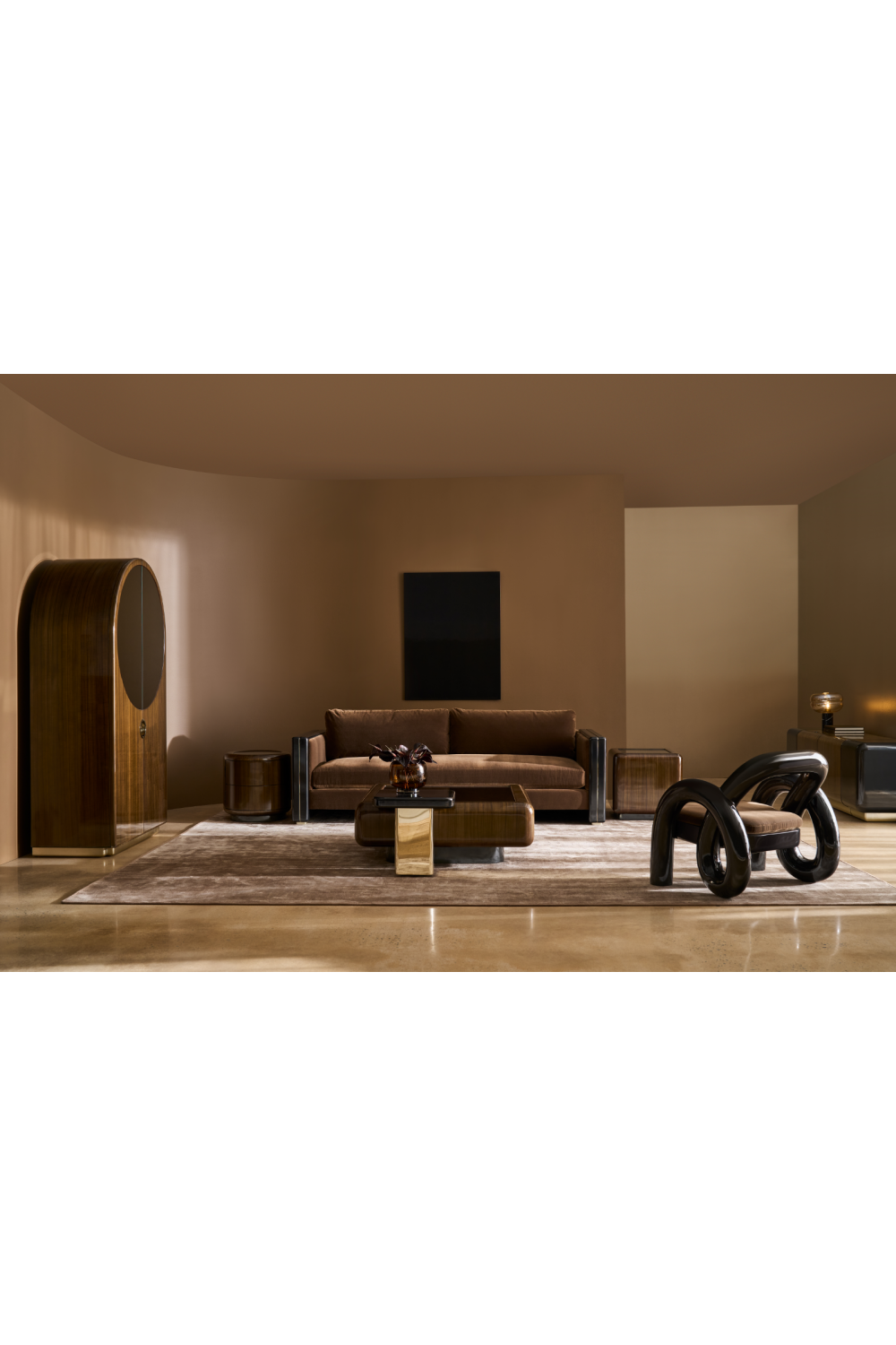 Mirror Top Cube Accent Table | Caracole Gelee | Oroa.com