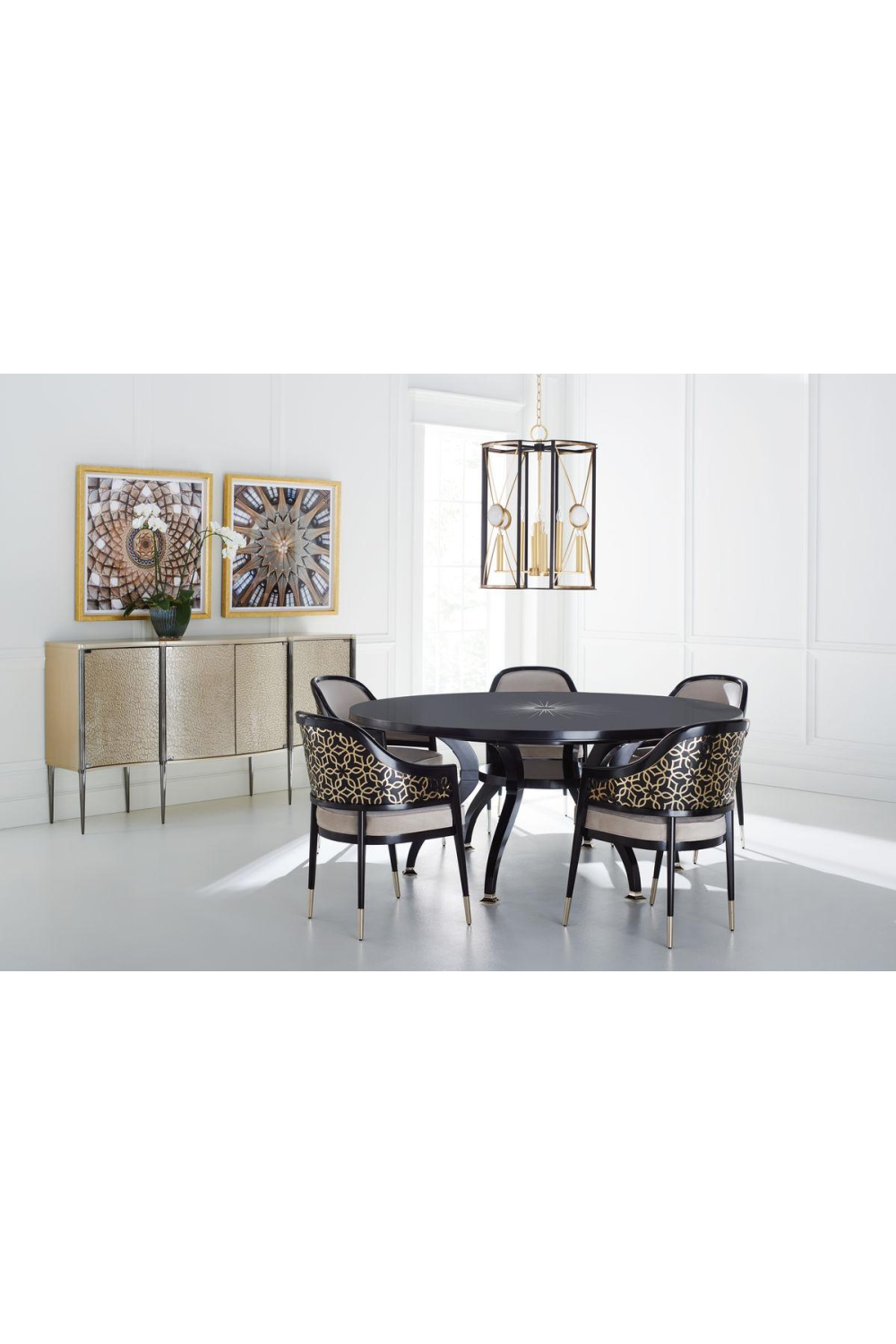 Curved Glass 4-Door Sideboard | Caracole A New Day | Oroa.com