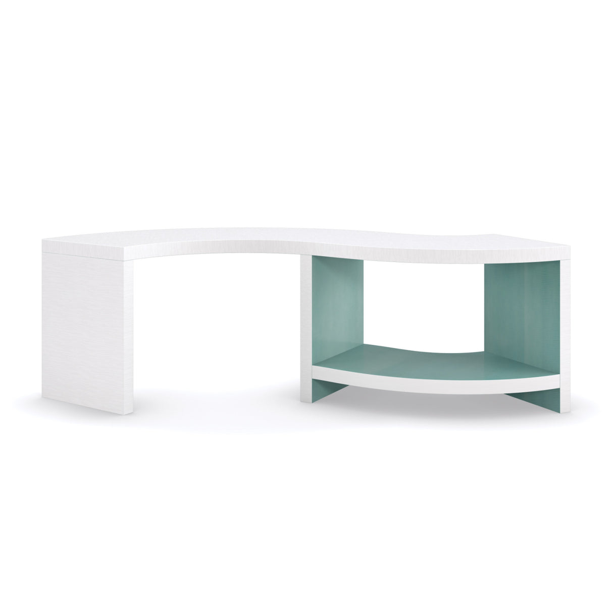 White S-Shaped Cocktail Table | Oroa.com