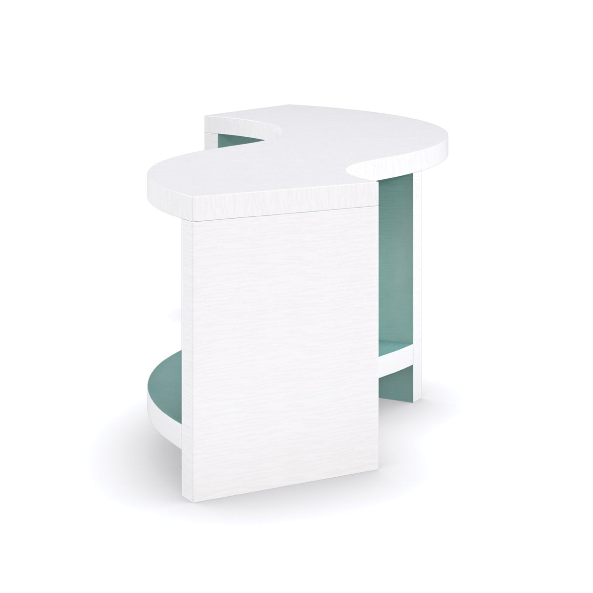 White S-Shaped Cocktail Table | Oroa.com