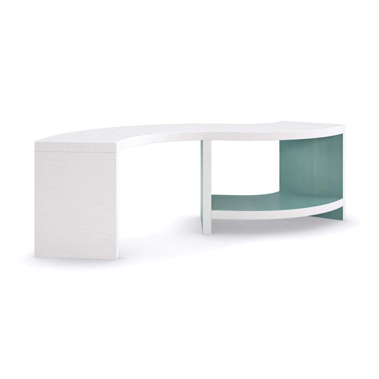 White S-Shaped Cocktail Table | Oroa.com