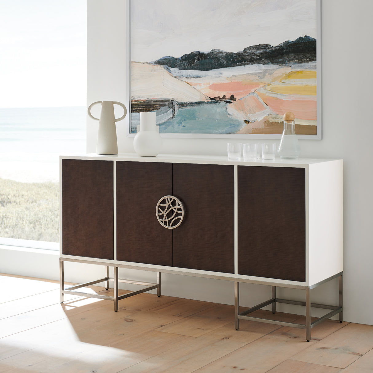 Wooden 4-Door Sideboard | Oroa.com