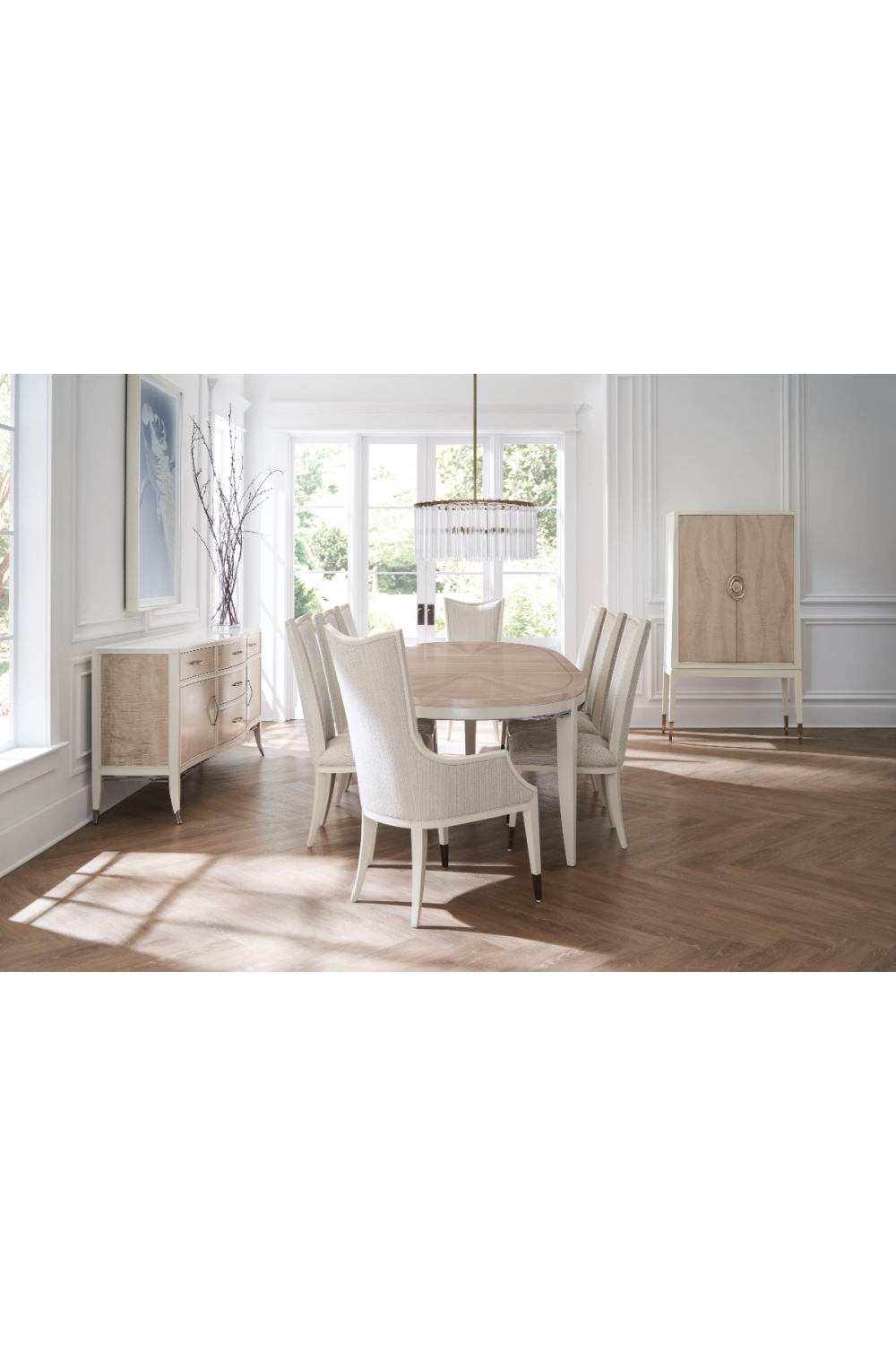Pinstripe Modern Dining Chair | Oroa.com