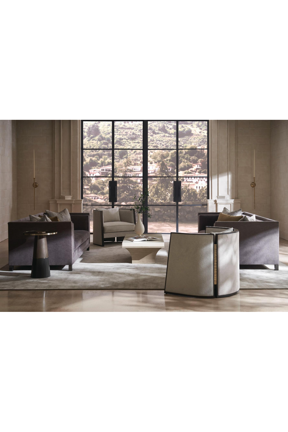 Koto Wood Base Cocktail Table | Caracole Full Break | Oroa.com