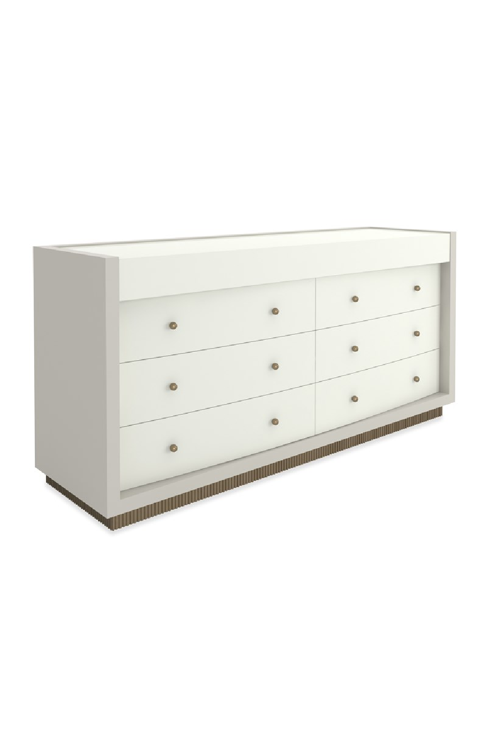 White 8-Drawer Dresser | Caracole Calais | Oroa.com
