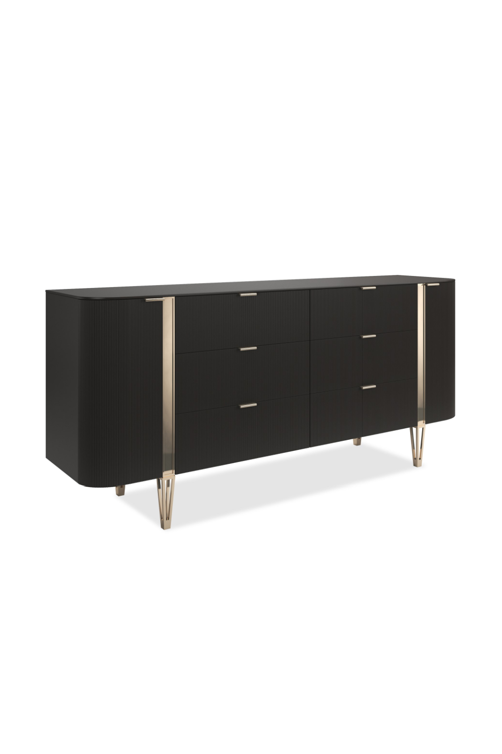 Fluted Front 6-Drawer Dresser | Caracole Love At First Sight | Oroa.com