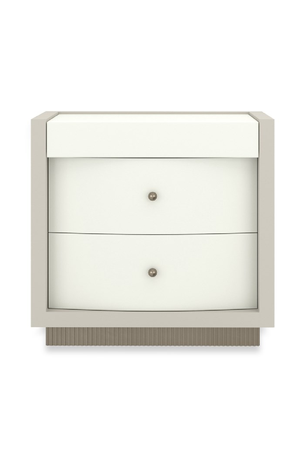 White 2-Drawer Nightstand | Caracole Calais | Oroa.com