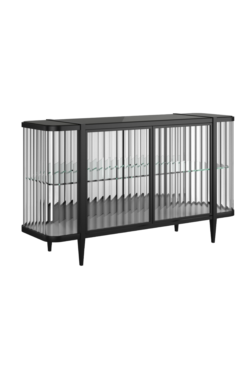 Wavy Mirror 2-Door Sideboard | Caracole Stop And Stare | Oroa.com