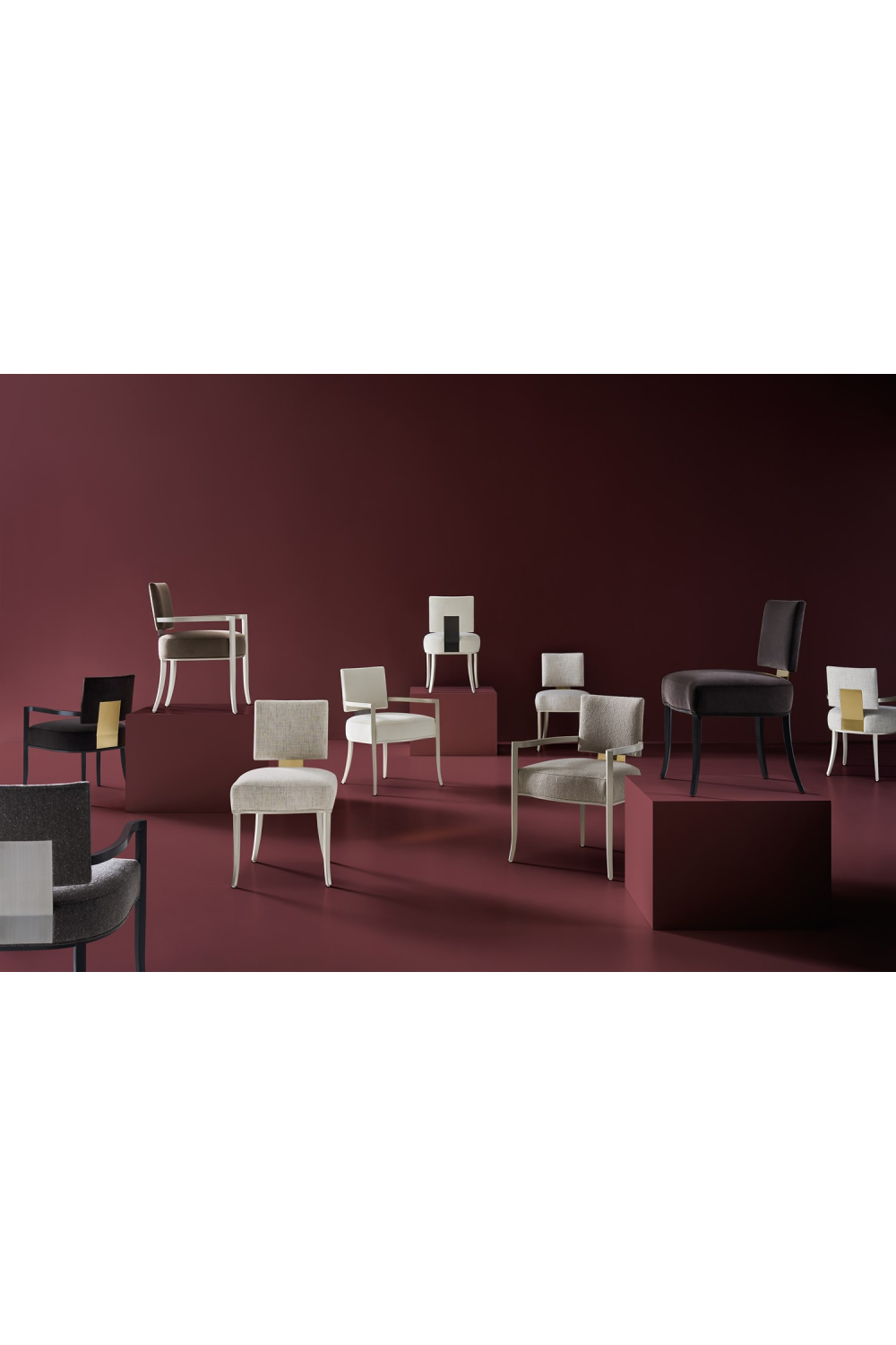 Square Back Side Chair | Caracole Reserved Seating | Oroa.com