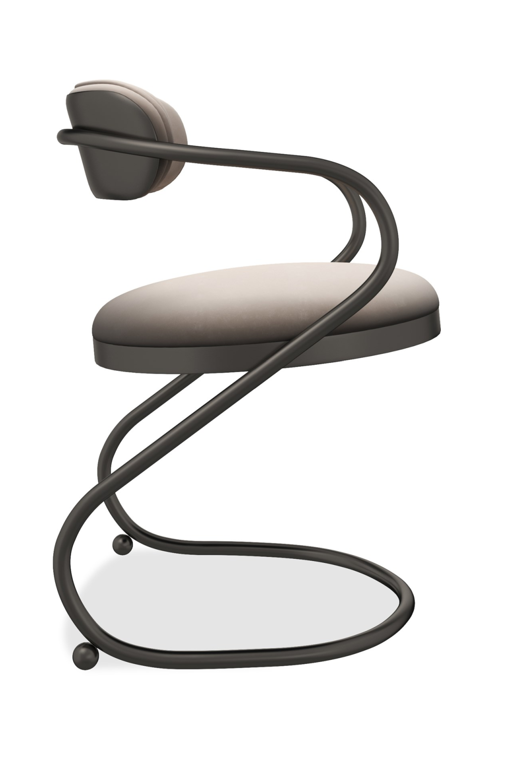 Wavy Cantilevered Dining Chair | Caracole Retrospect | Oroa.com