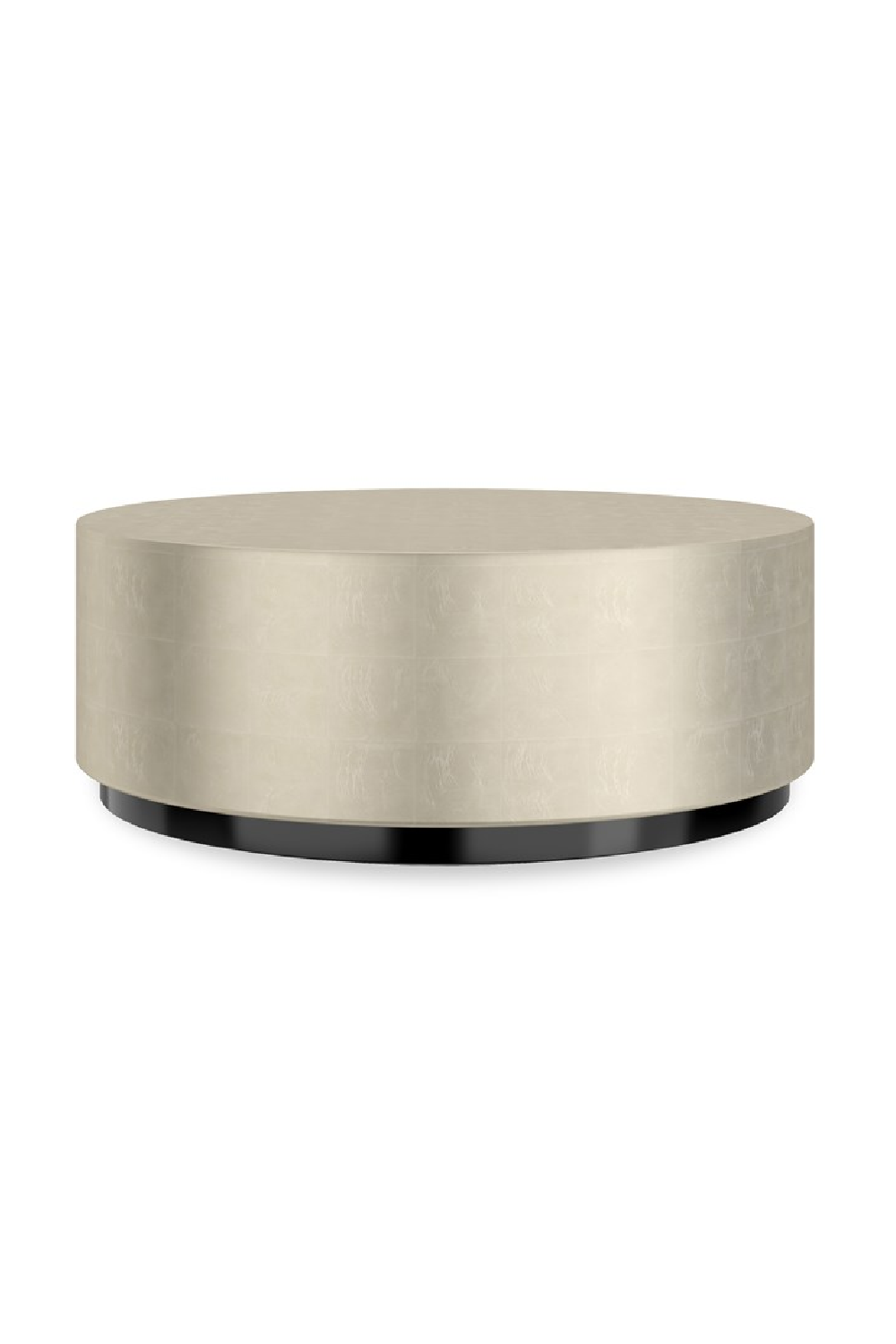 Taupe Silver Round Coffee Table | Caracole Coffee Couture | Oroa.com