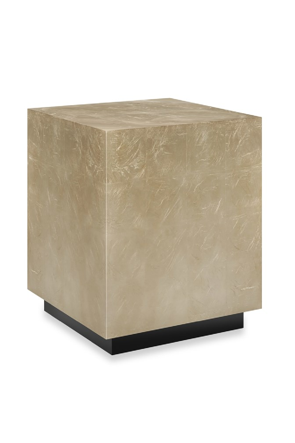 Taupe Silver End Table | Caracole Coffee Couture | Oroa.com